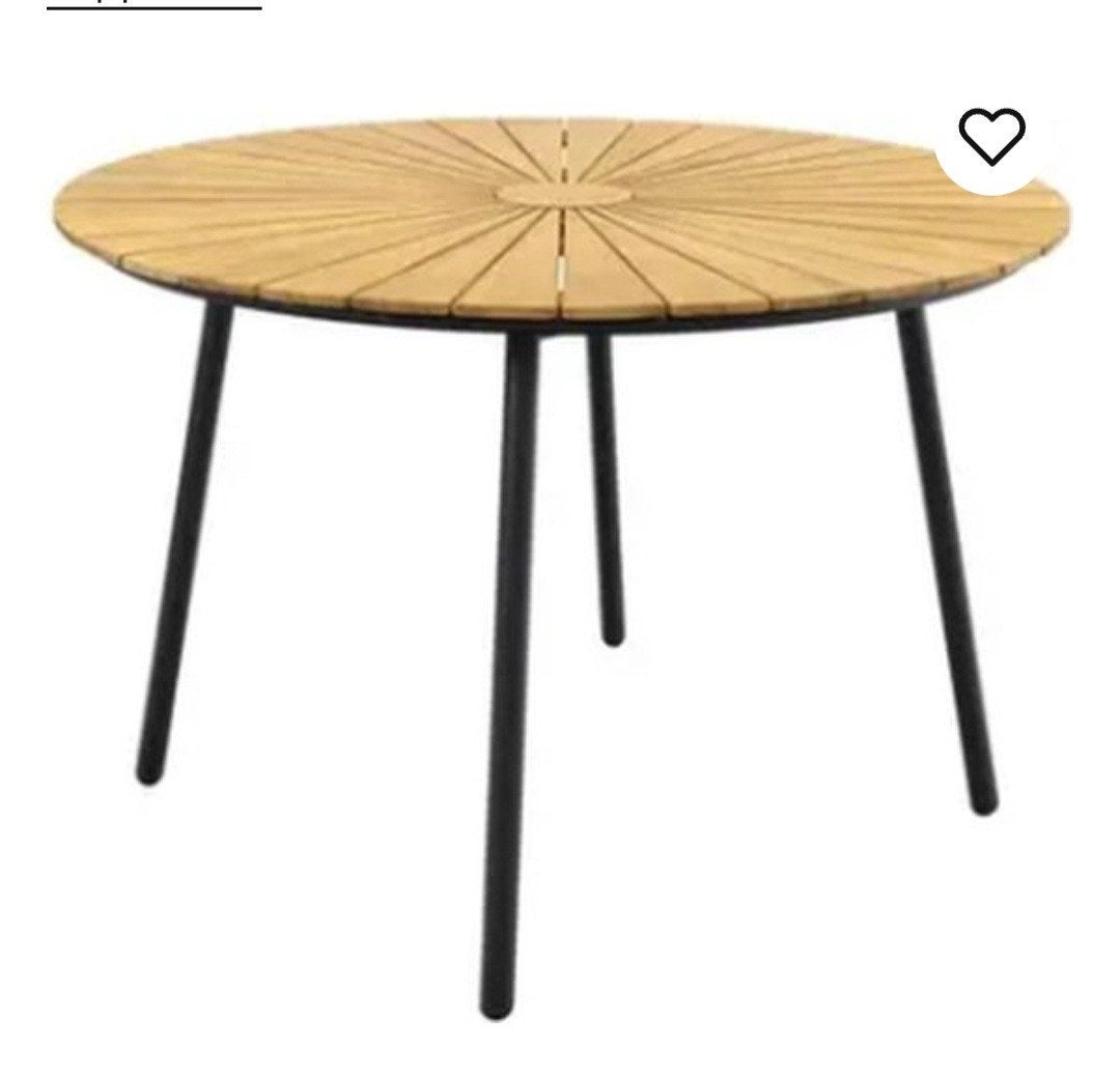 tuintafel 130 rond altijd onder overkapping gestaan., Tuin en Terras, Ophalen, Rond