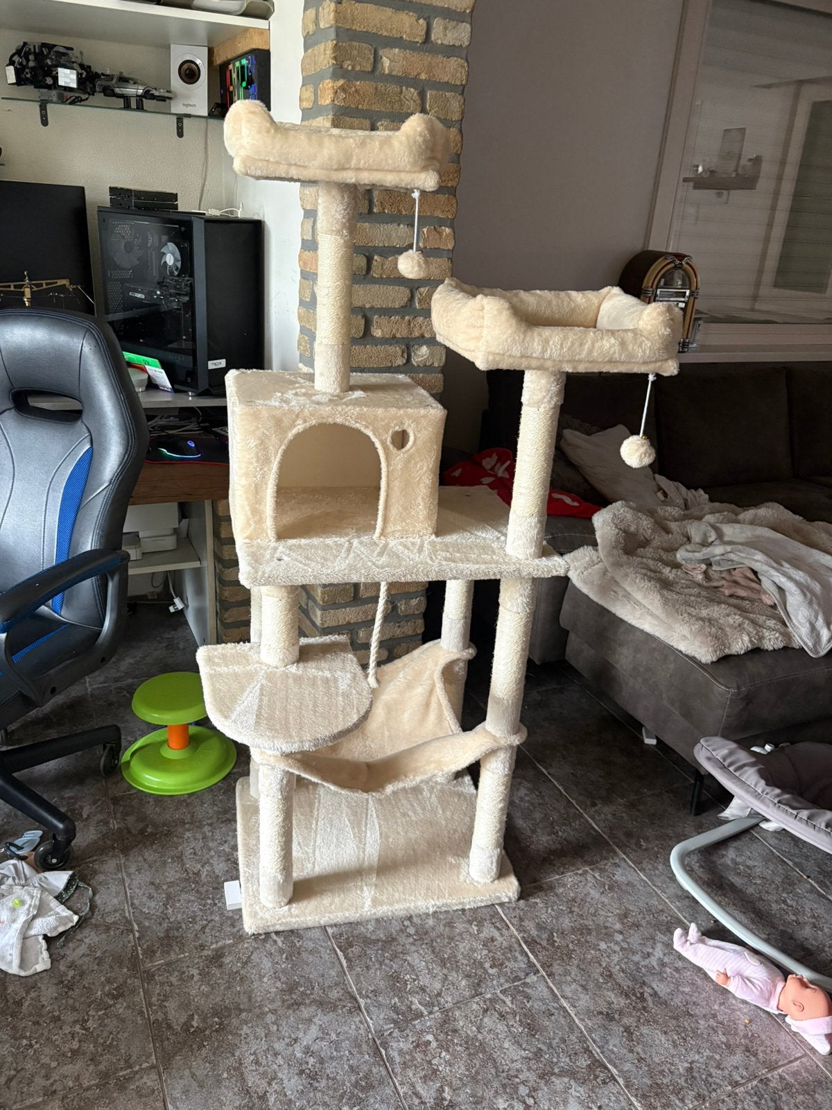 Kattenkrabpaal Bobbel – Nieuwstaat – Slechts 1 maand oud, Enlèvement, Comme neuf, Griffoir
