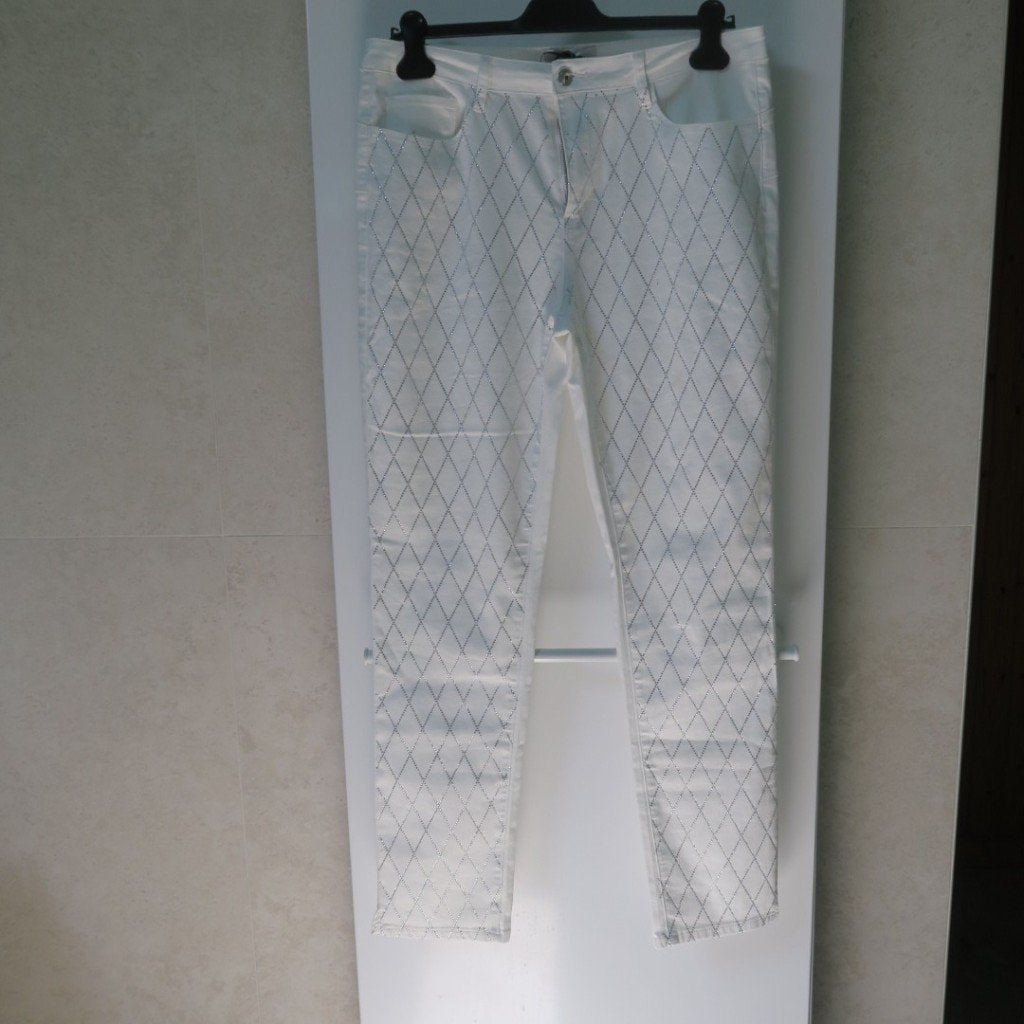 Jeans nieuw wit strass NoSecrets mt 44 (it48), Wit, Nieuw, Ophalen of Verzenden, NoSecrets