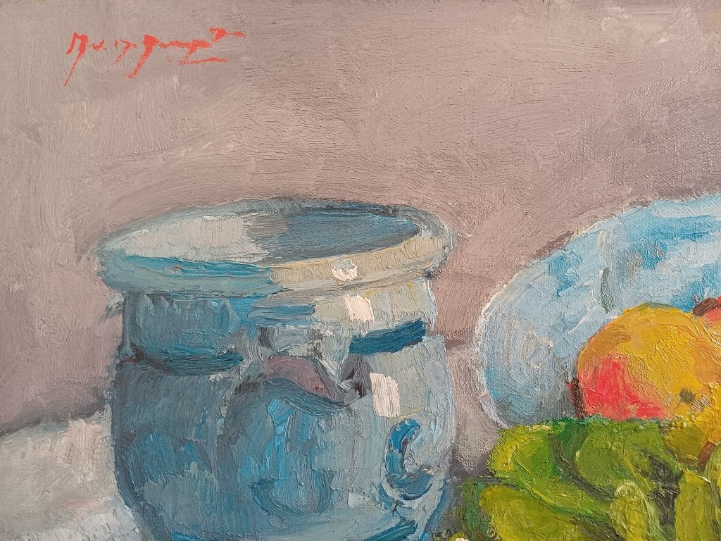 Schilderij M.VAN DEN BEMPT  50x40  "Stilleven", Antiek en Kunst, Ophalen of Verzenden
