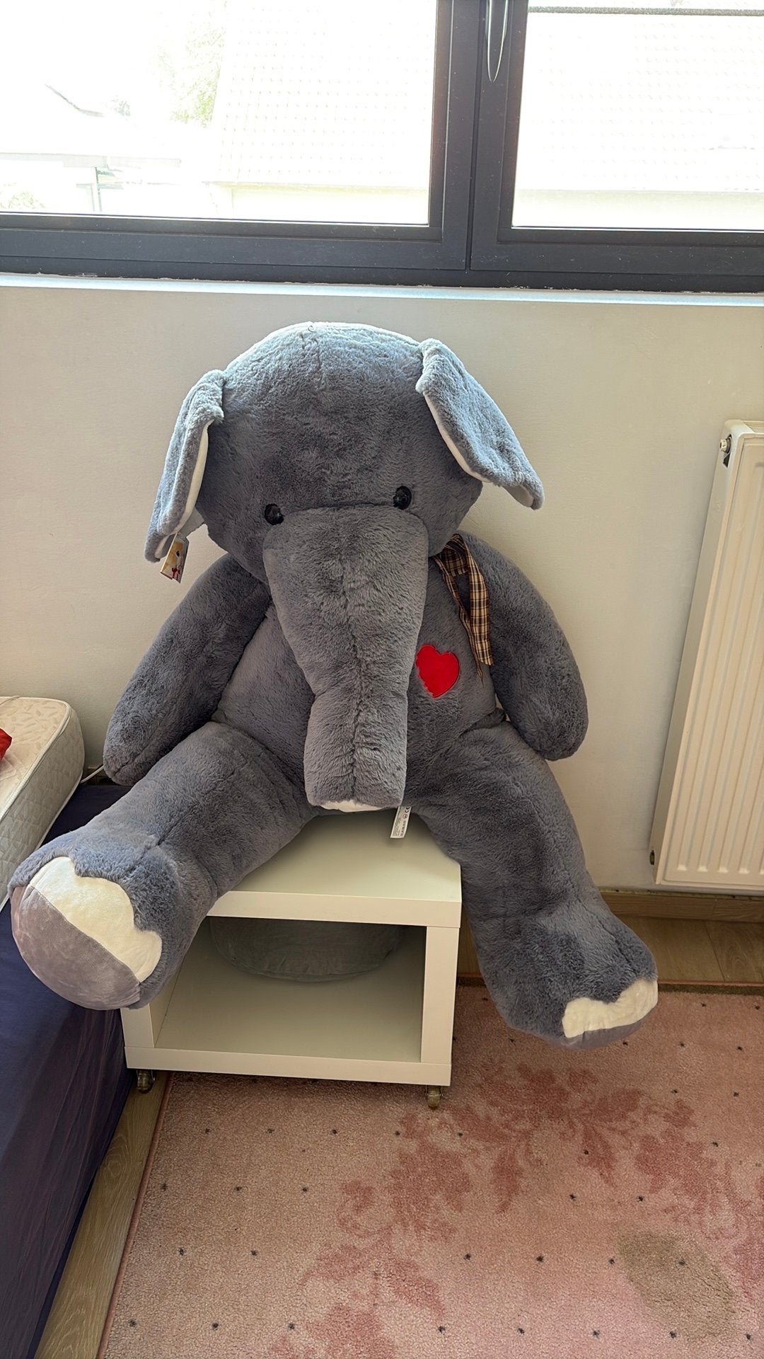 Peluche éléphant géant, Enlèvement, Neuf