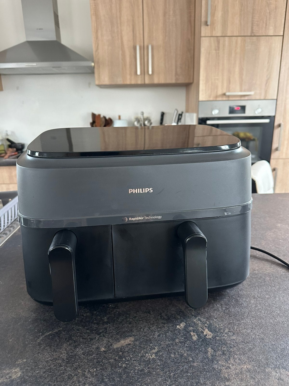 Airfryer Philips double compartiment, Enlèvement, Comme neuf