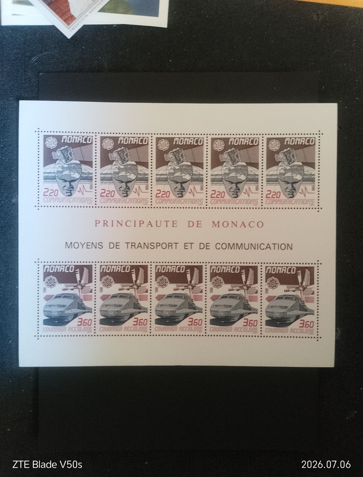 Carte postale de timbres historiques variés, Enlèvement ou Envoi