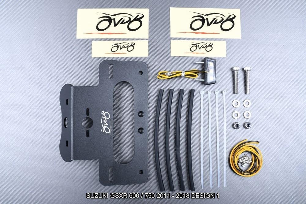 Support de plaque Court SUZUKI GSXR 600 / 750 2011 - 2018