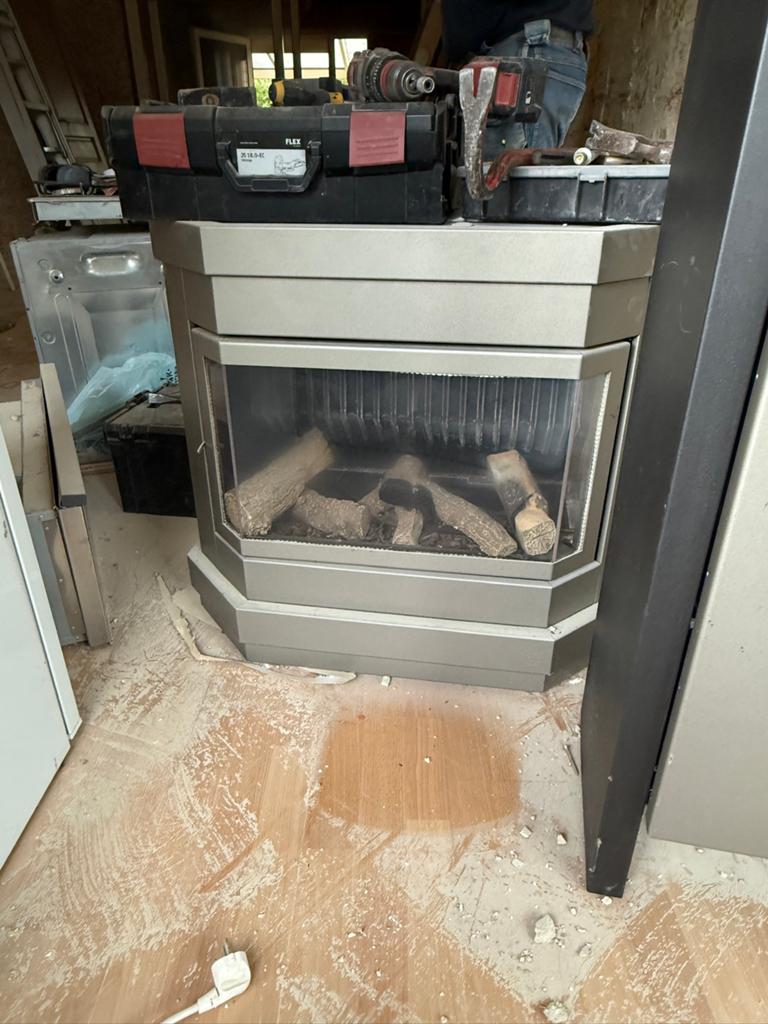 Gaskachel 9,4kw en 12,8kw, Ophalen, Gebruikt, Vrijstaande haard, Gashaard