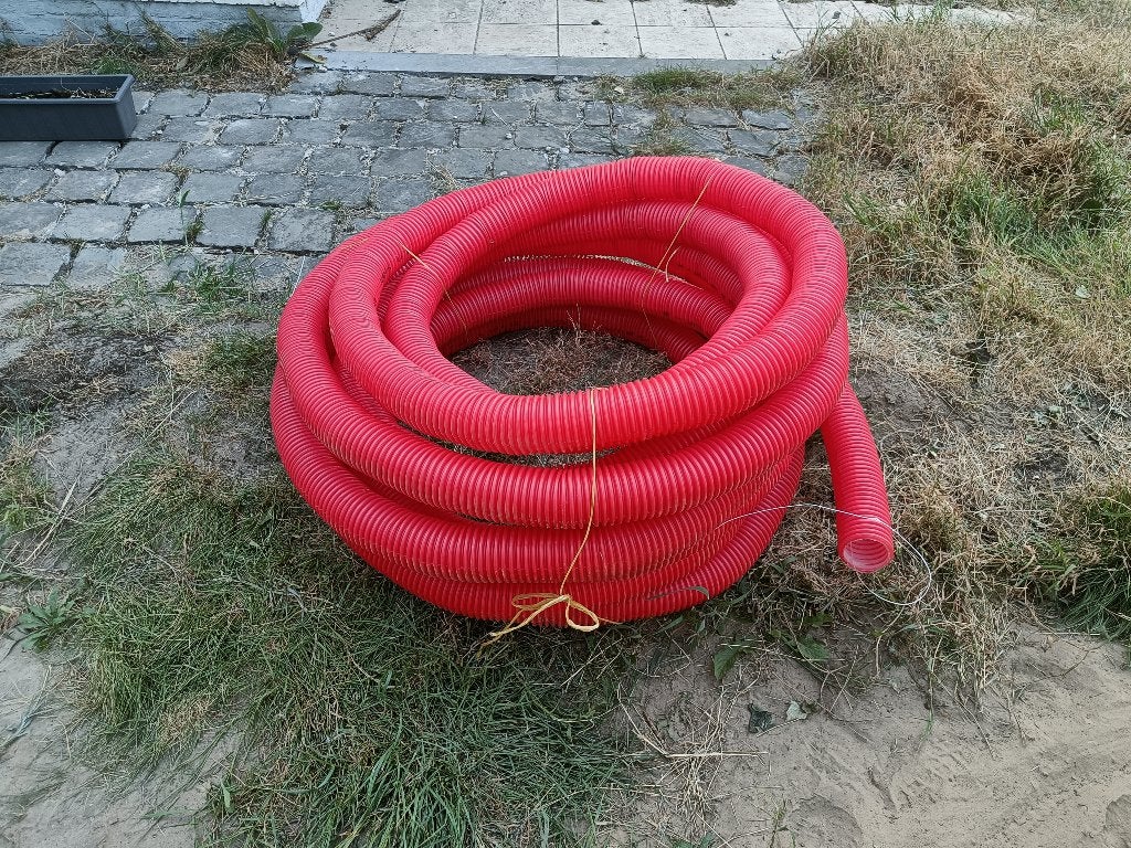 Wachtbuis - rood - 75mm - 20m, Bricolage & Construction, Tuyaux & Évacuations, Neuf, 6 mètres ou plus, 60 à 80 mm, Enlèvement