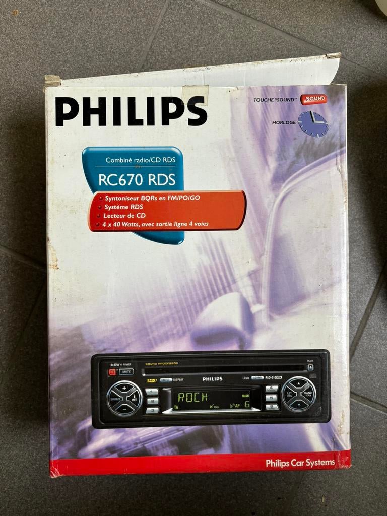 Radio Philips voor in wagen, Auto diversen, Autoradio's, Ophalen, Zo goed als nieuw