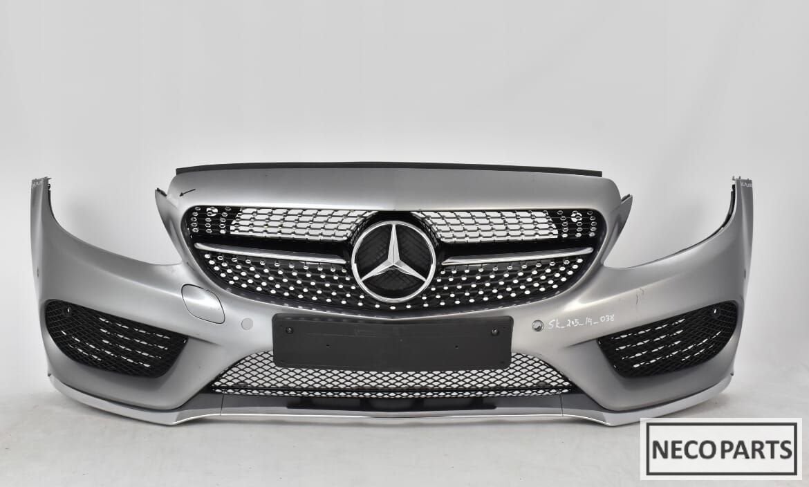 MERCEDES C KLASSE W205 AMG BUMPER VOORBUMPER ORGINEEL, Gebruikt, -, Ophalen of Verzenden, -