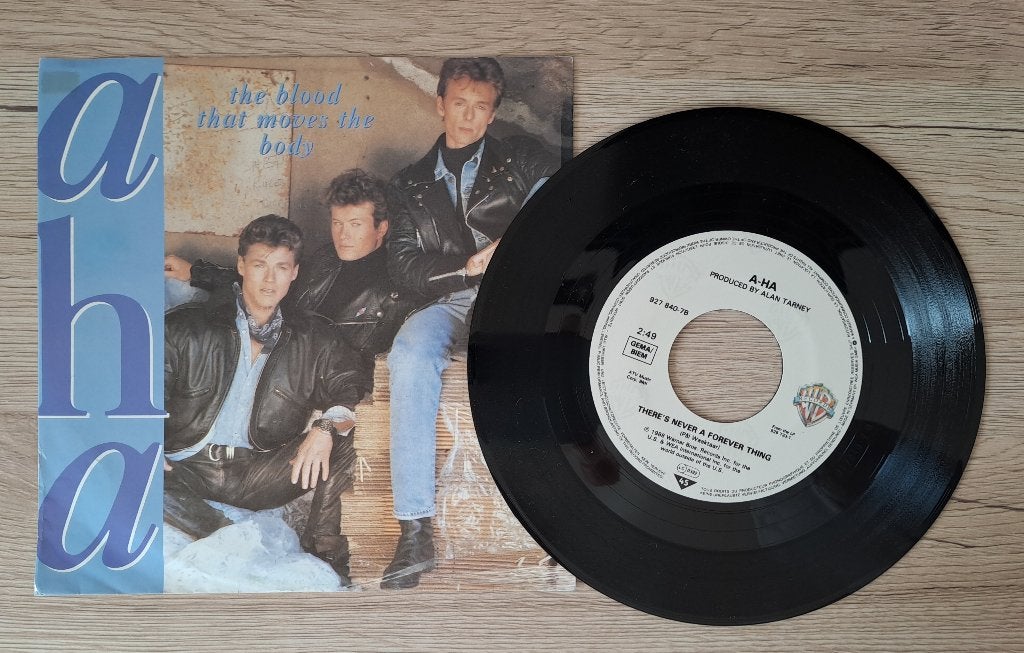 A-Ha - The Blood That Moves The Body, Gebruikt, Originele persing, 7 inch, Ophalen of Verzenden
