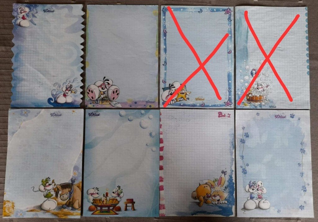 Diddl blaadjes A5/2, Enlèvement ou Envoi, Diddl, Utilisé, Papier, Carte ou Papeterie