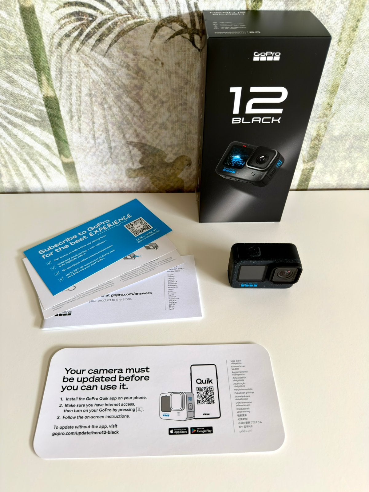 GoPro HERO12 Black + accessoires en 128GB, Ophalen of Verzenden, GoPro