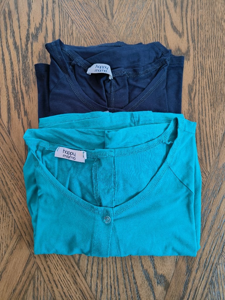 Bevallingskleedjes - 2 stuks, Vêtements | Femmes, Taille 46/48 (XL) ou plus grande, Happy mama, Comme neuf, Enlèvement