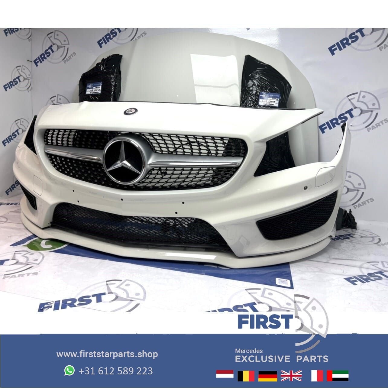 W117 X117 CLA 45 AMG PRE-FACELIFT VOORKOP WIT Mercedes 2013-, Utilisé, -, Avant, -