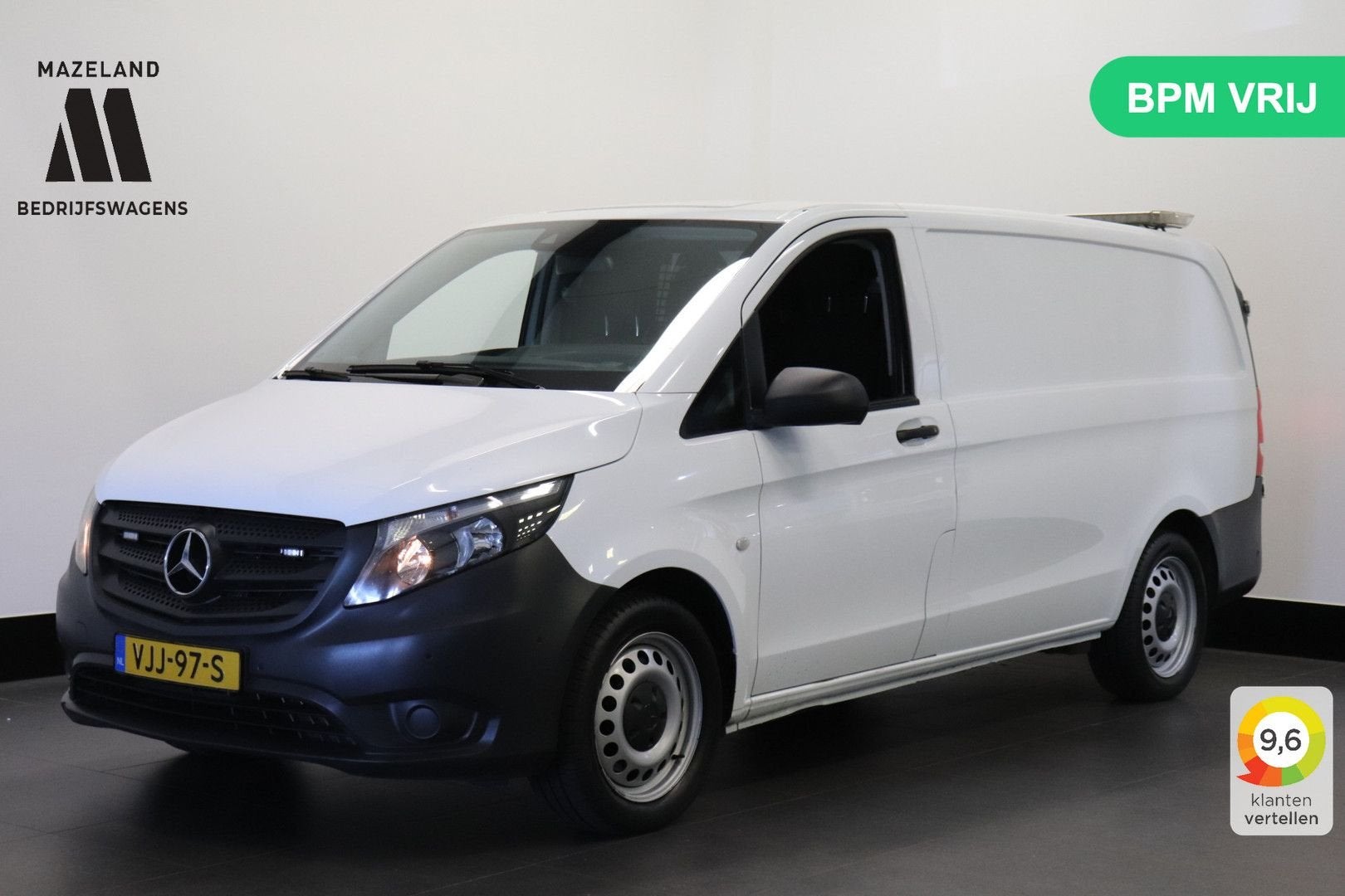 Mercedes-Benz Vito 116 CDI Automaat Lang - EURO 6 - A/C Clim, Auto's, Automaat, Parkeersensor, Wit, Mercedes-Benz