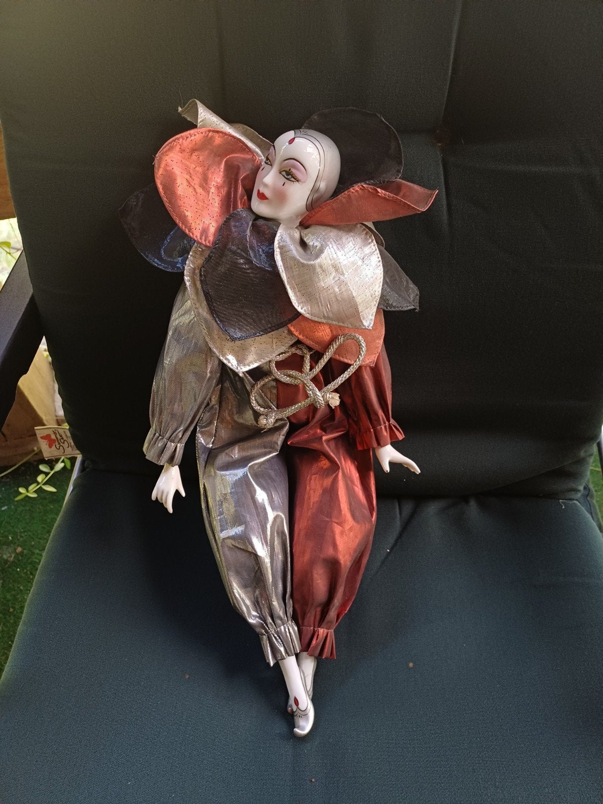 poupée arlequin Pierrot, Verzamelen, Poppen, Ophalen, Zo goed als nieuw, Pop