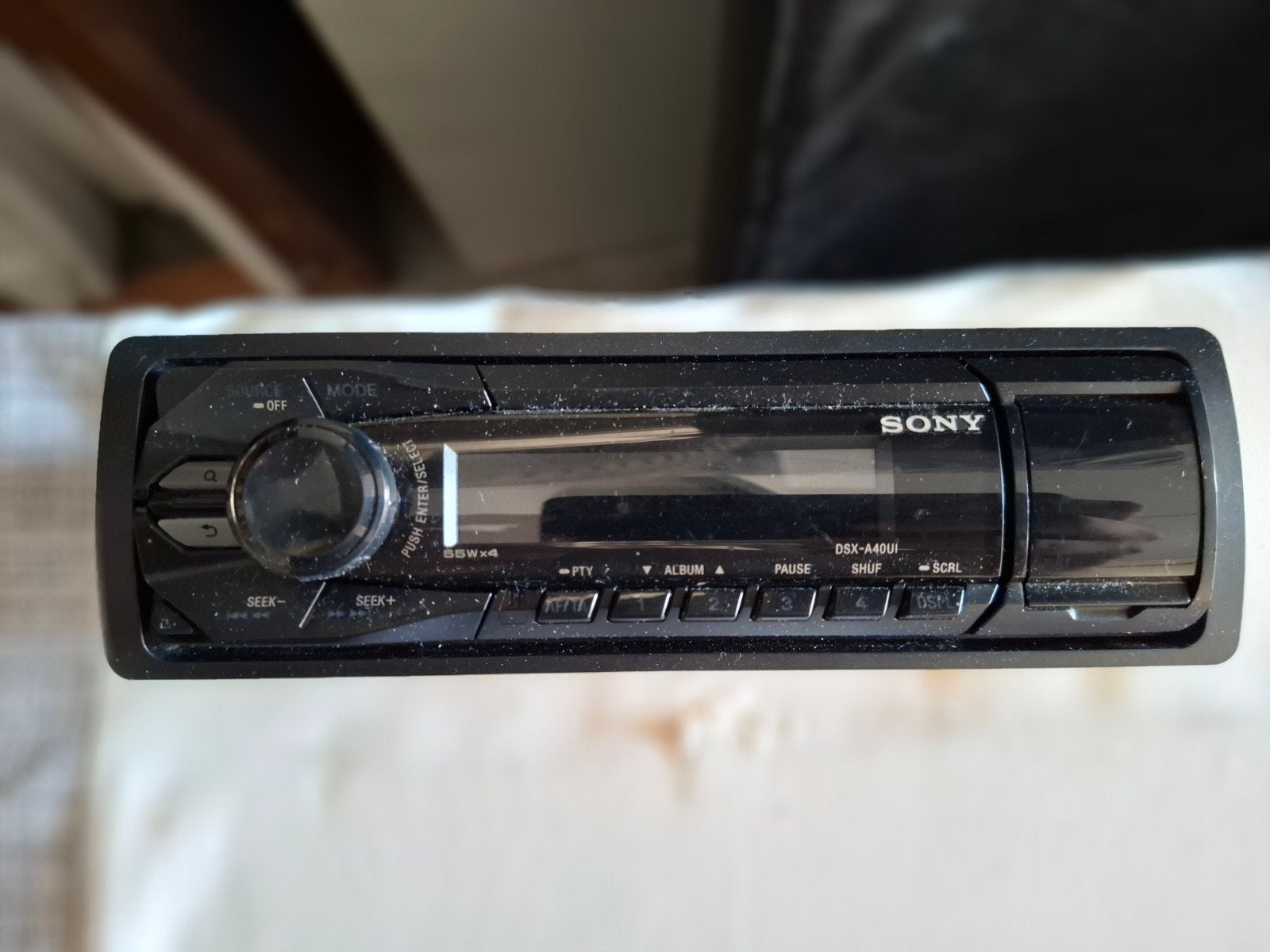 Sony autoradio, Ophalen