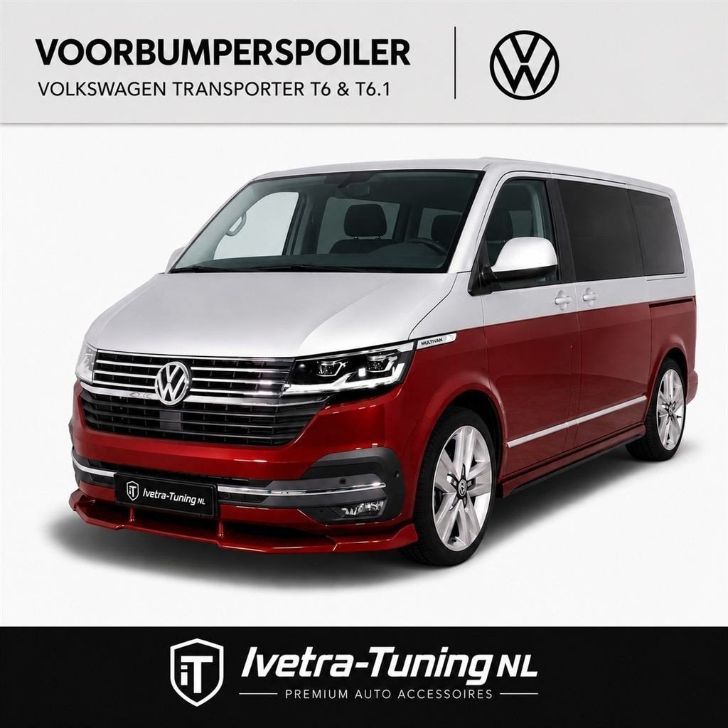 Voorbumperspoiler VW Transporter T6.1 | Frontsplitter VW T6, Auto diversen, Tuning en Styling, Verzenden