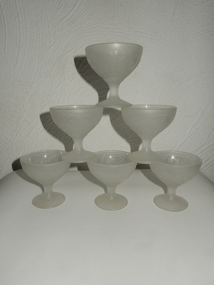 Set van 6 ijscoupes, Huis en Inrichting, Keuken | Servies, Ophalen, Overige typen, Nieuw, Glas
