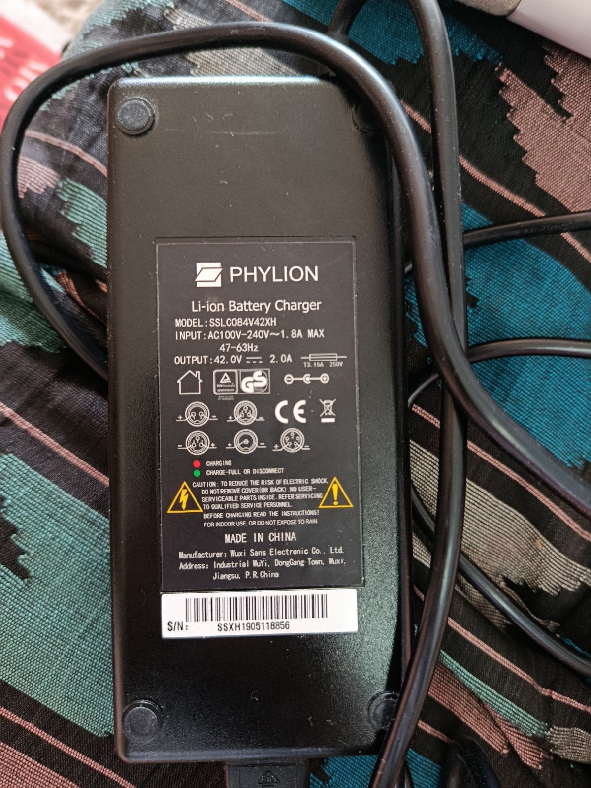 Phylion Li-ion batterijlader 42V 2A – SSLC084V42XH
Phylion L, Fietsen en Brommers, Fietsaccessoires | Fietsaccu's