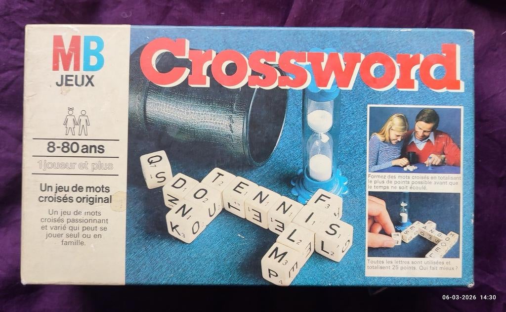 Vintage woordenspel Crossworld 1978, Hobby en Vrije tijd, Ophalen of Verzenden, Zo goed als nieuw, MB