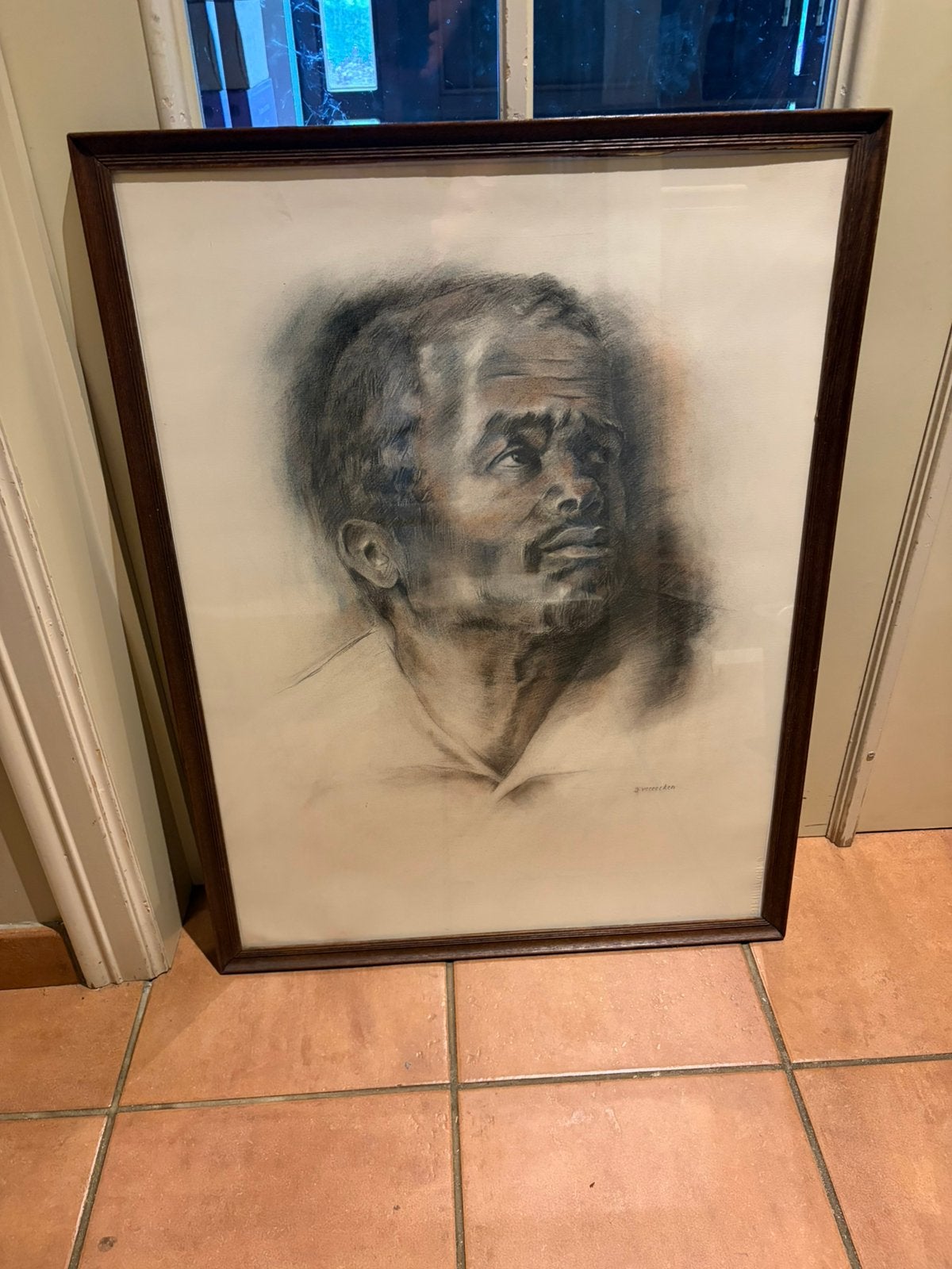 Rubens replica: Afrikaanse man - Vereecken - 78x58 cm, Antiek en Kunst, Kunst | Tekeningen en Fotografie, Ophalen