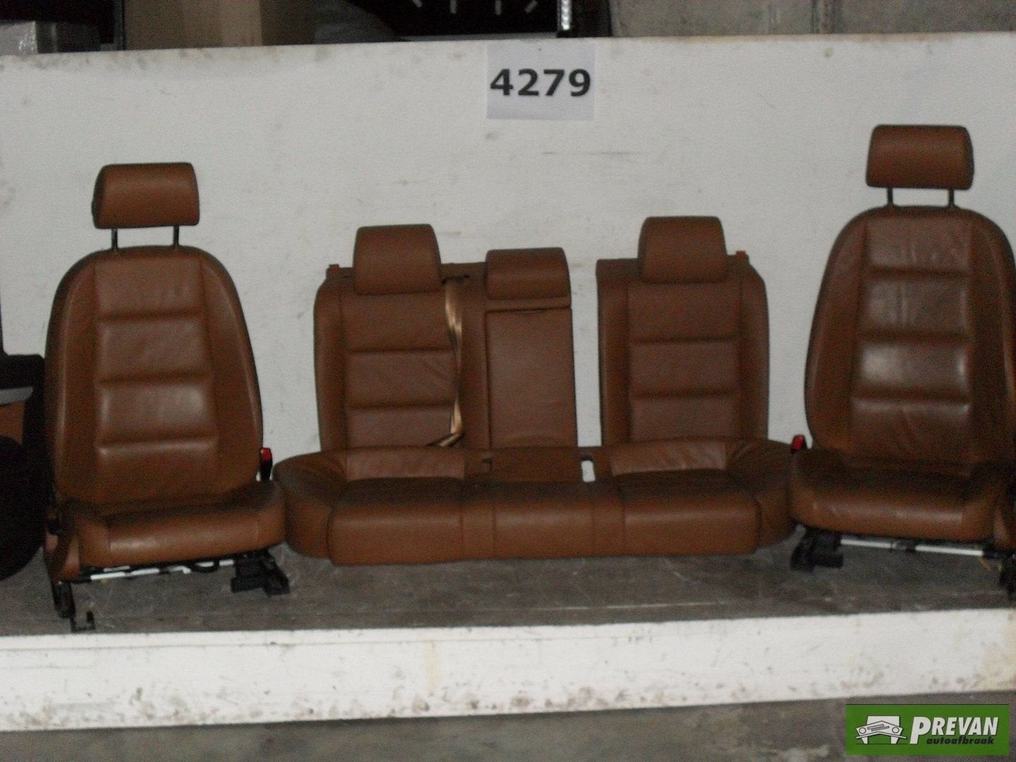 Audi a6 4f 2007 AMARTETTO BRUIN LEDER STOEL LV BEETJE VERSL, -, -, Audi, Enlèvement