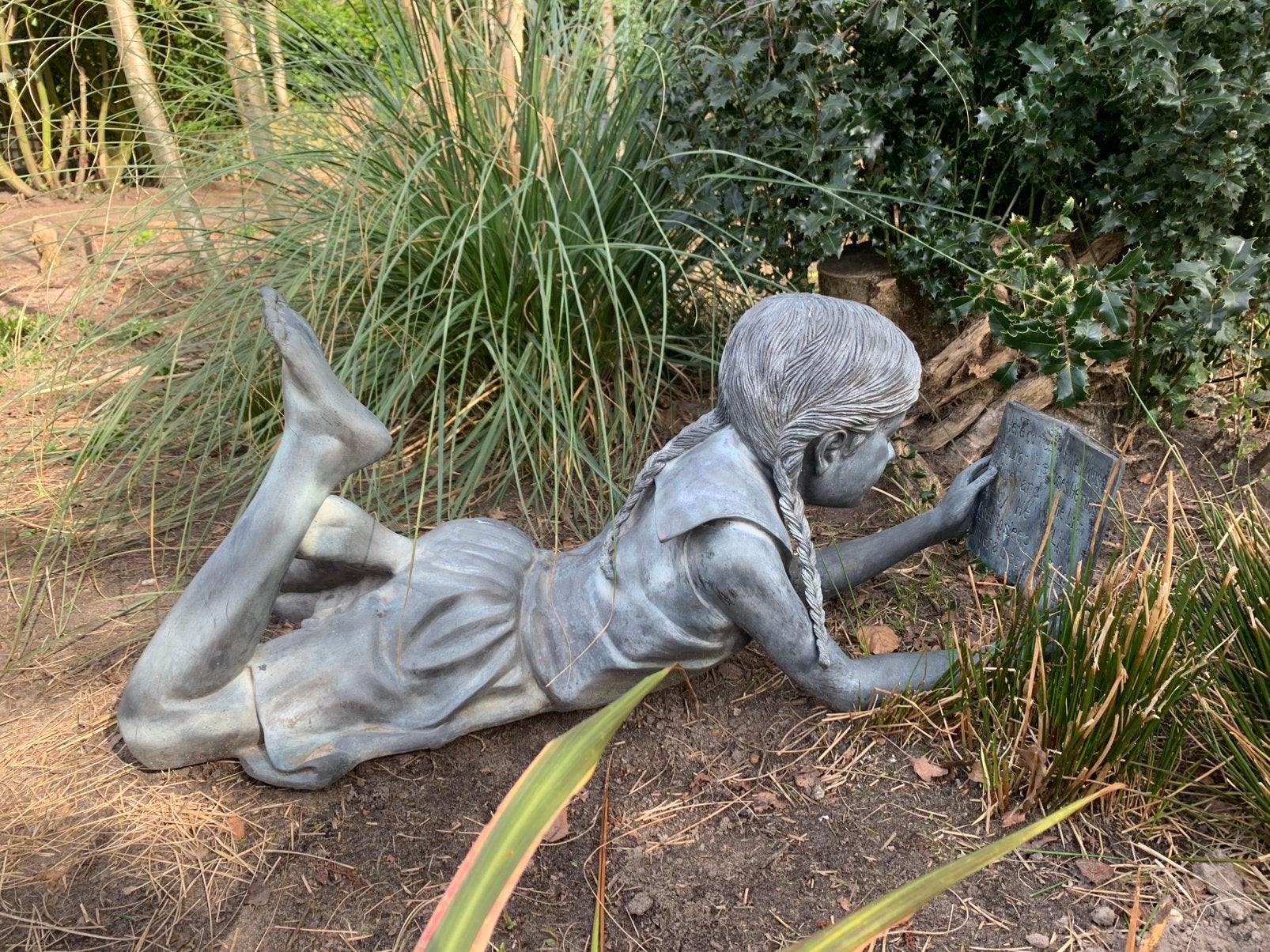 Bronzen tuinbeeld, Ophalen, Zo goed als nieuw