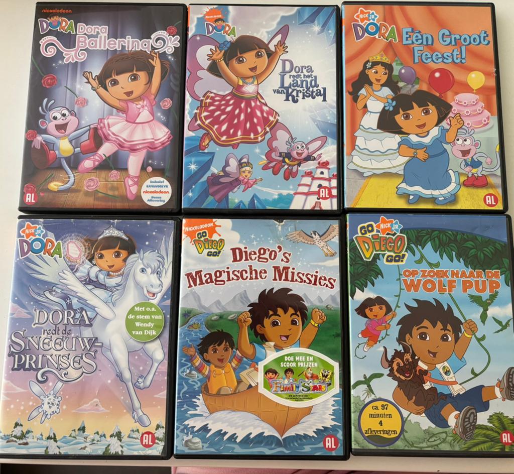 6 DVD (Dora en Diego), Ophalen, Zo goed als nieuw