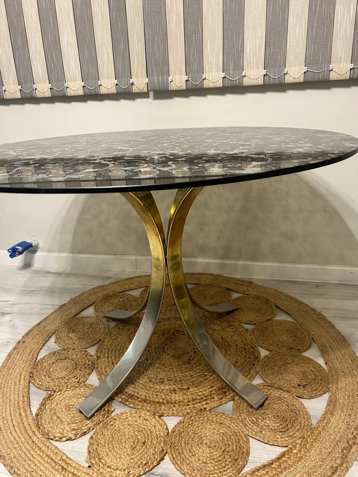 Ronde tafel, Ophalen, Gebruikt, Rond, Glas