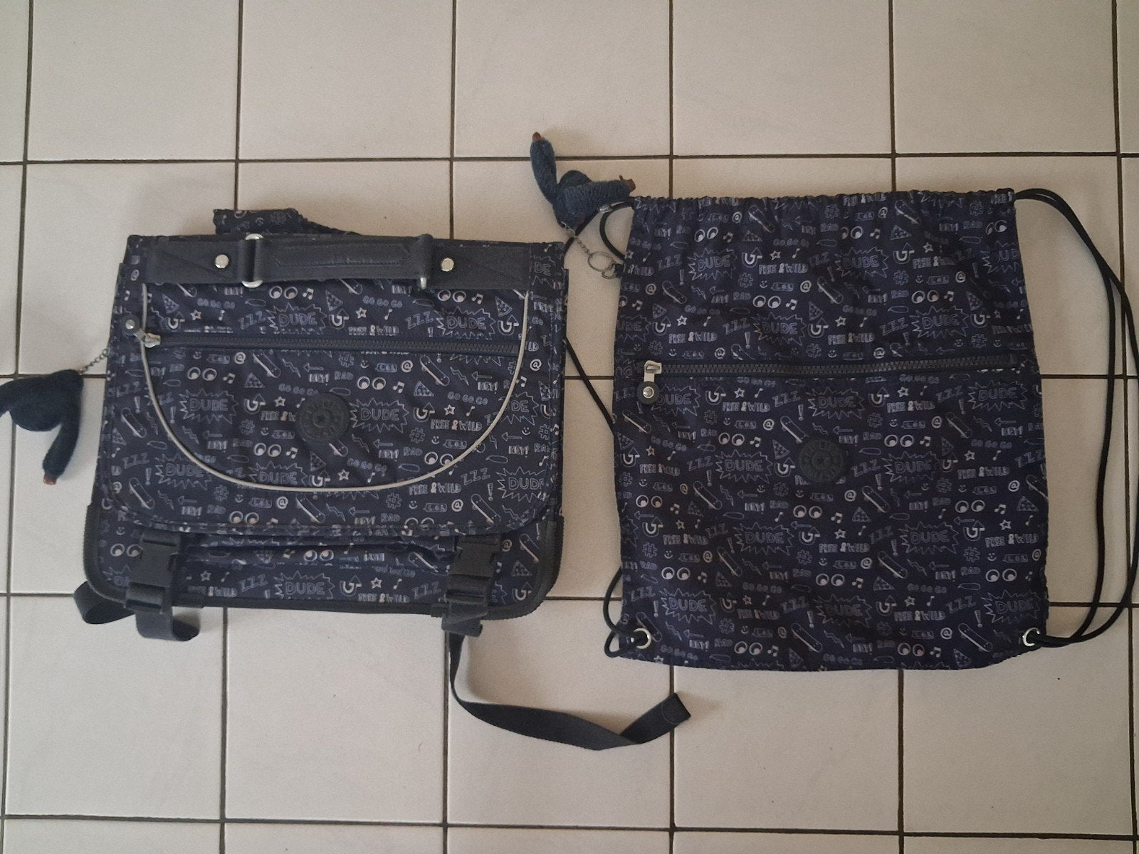 Schooltas KIPLING met turnzak., Handtassen en Accessoires, Tassen | Schoudertassen, Ophalen, Blauw, Kipling