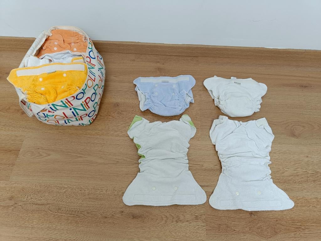 Pakket herbruikbare luiers, Kinderen en Baby's, Ophalen, Gebruikt