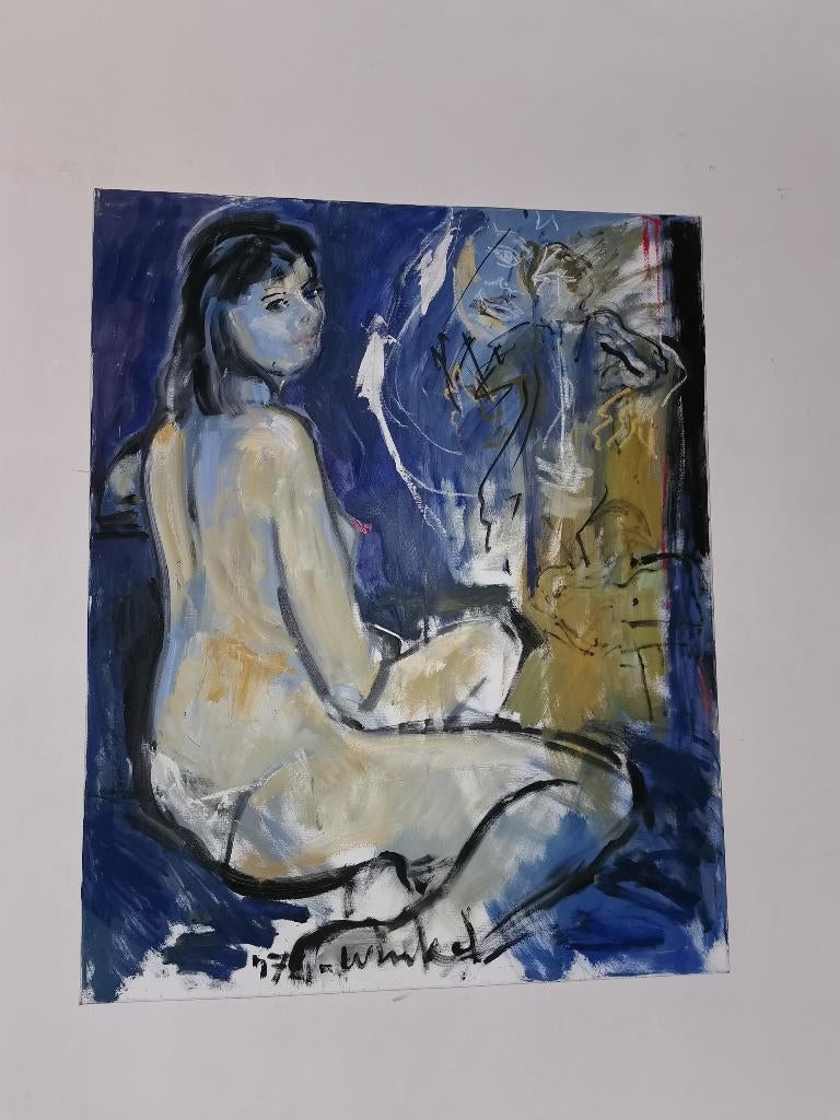 Origineel werk van Arien Winkel  Met certificaat, Antiek en Kunst, Kunst | Schilderijen | Klassiek, Ophalen