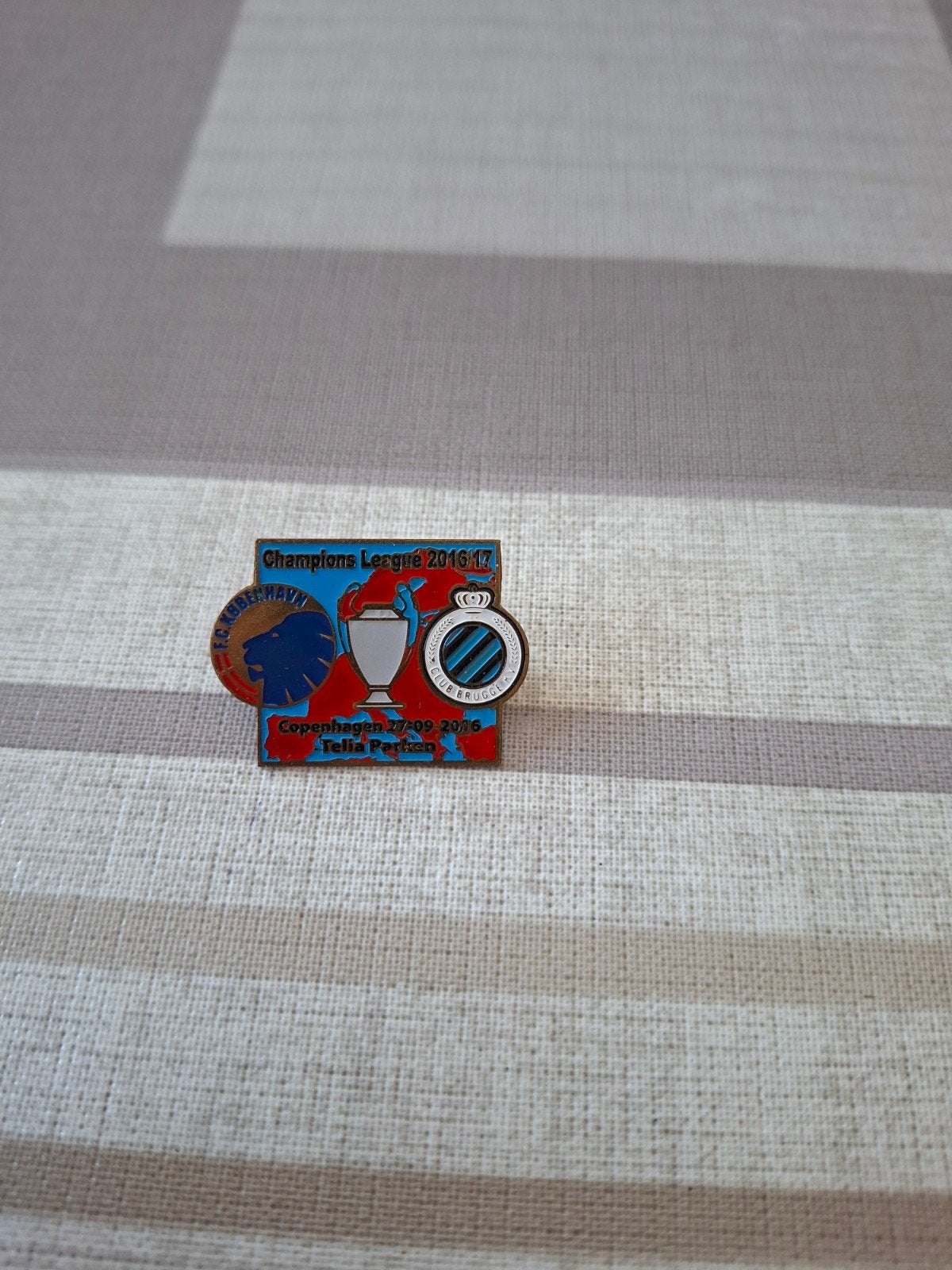 Pin Champions League Club Brugge FC Kopenhagen, Ophalen of Verzenden