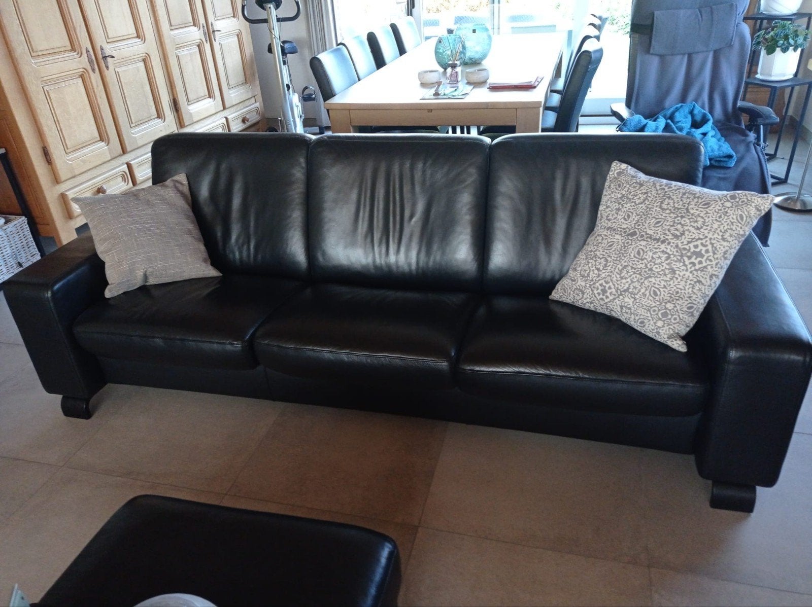 3 zits fauteuil  - Stressless zwarte - 2006, Huis en Inrichting, Ophalen