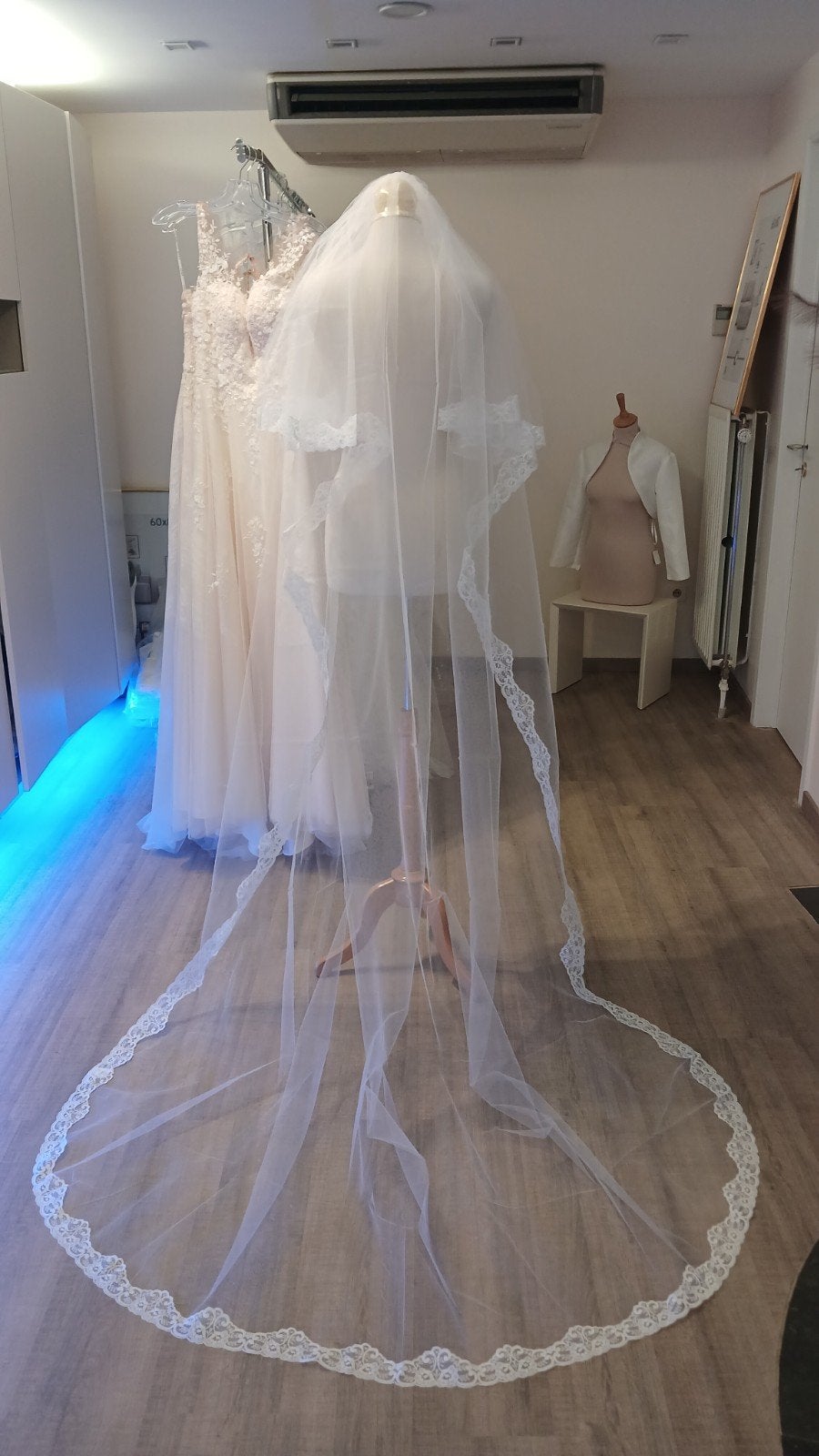Voile mariée collection Crinoligne, Enlèvement, Blanc