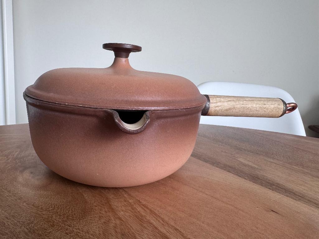 Casserole Le Creuset 20 cm, Enlèvement, Utilisé, Plaque céramique, Fonte