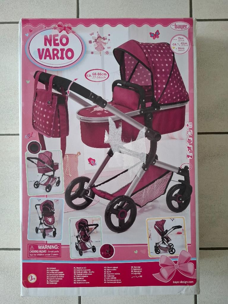 Bayer Design - Poppenwagen Neo Vario, Kinderen en Baby's, Speelgoed | Poppen, Ophalen, Zo goed als nieuw, Overige typen