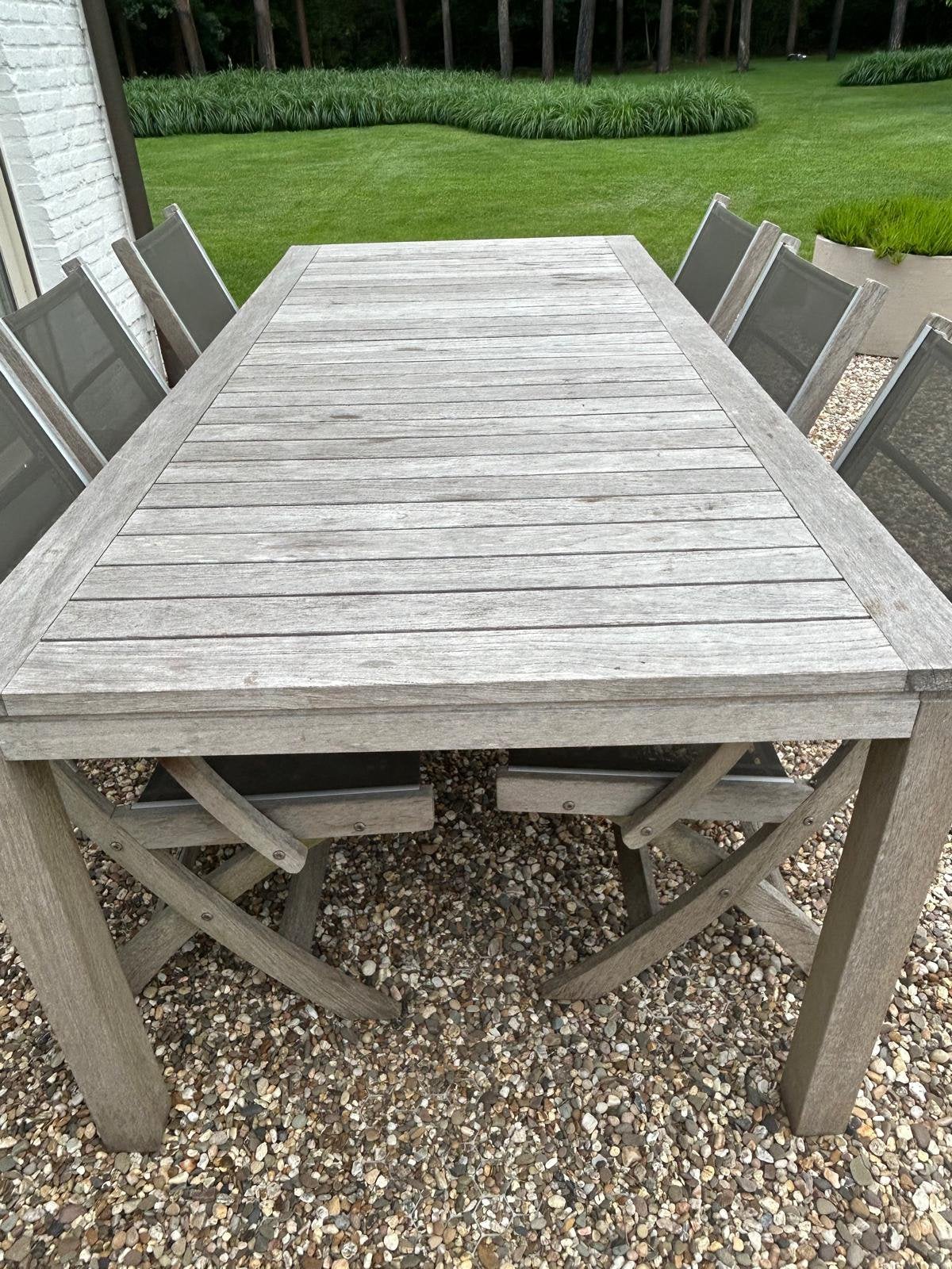 Jati & Kebon Makasar Teak Tuinset – 10-delige set, Ophalen, Zo goed als nieuw, Teakhout