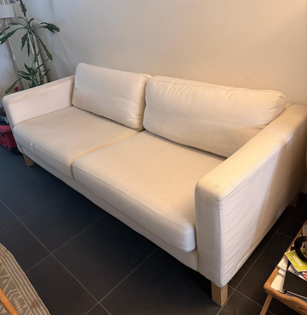 Sofa 3 places IKEA KARLSTAD, Huis en Inrichting, Ophalen, Gebruikt, Minder dan 75 cm, Driepersoons
