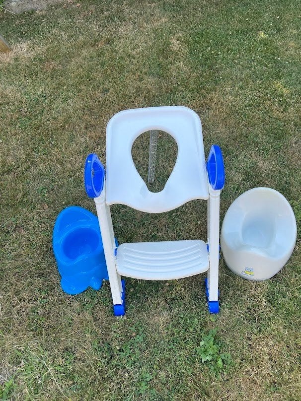2-in-1 Potje en Toiletverkleiner met Opstapje, Ophalen, Zo goed als nieuw