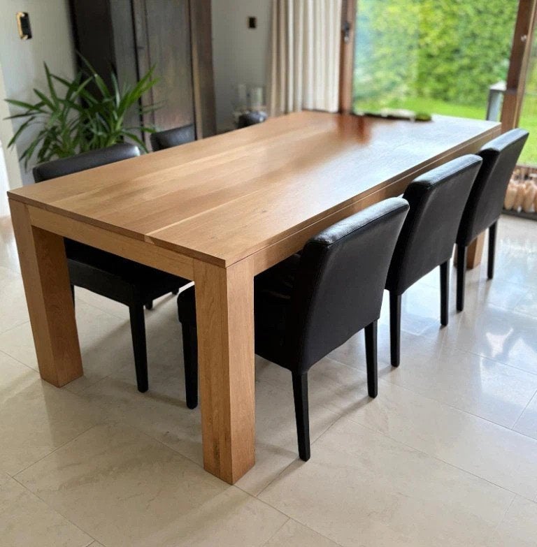 6 Lederen stoelen eetkamer, Huis en Inrichting, Ophalen, Bruin, Hout, Zo goed als nieuw