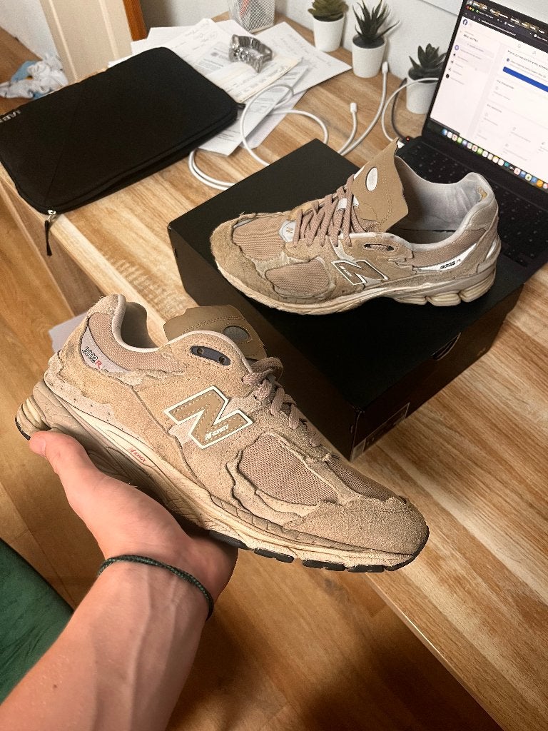 New Balance 2002r Protection Pack Grey beige chaussure, Enlèvement ou Envoi, Utilisé, Chaussures