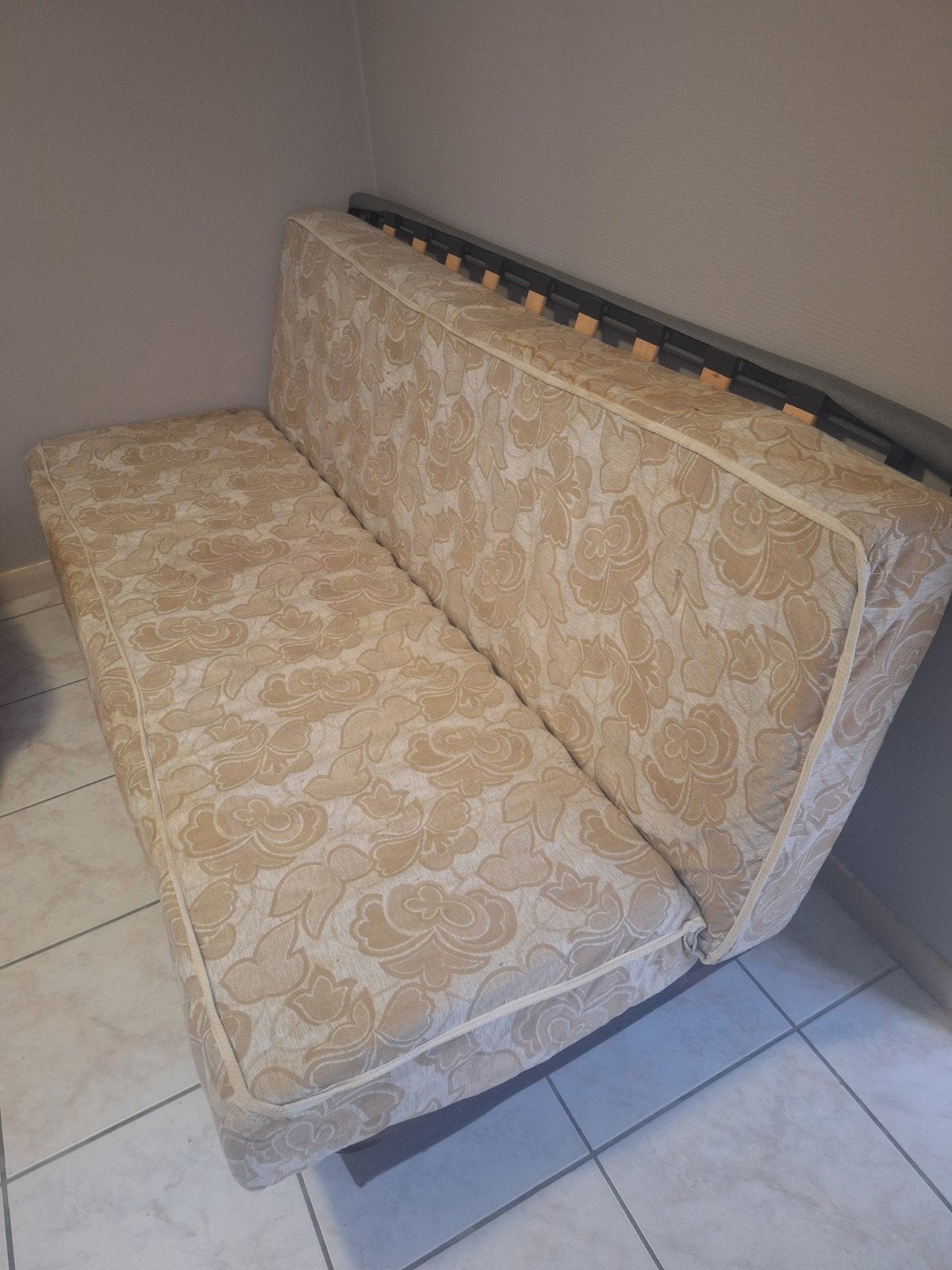 clic clac, Maison & Meubles, Beige, Enlèvement, 120 cm, Deux personnes