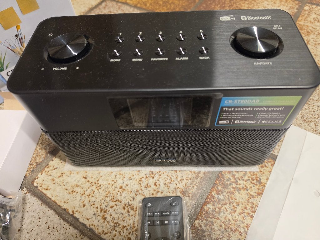 NIEUW -Kenwood CR-ST80DAB Compacte Stereo DAB+ Radio - Zwart, Enlèvement, Neuf, Radio