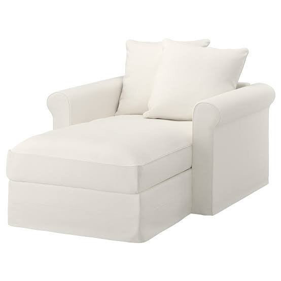Méridienne IKEA Grönlid blanche + housse, Maison & Meubles, Syle Ikea classique et epure blanc, 150 cm ou plus, Moins de 150 cm