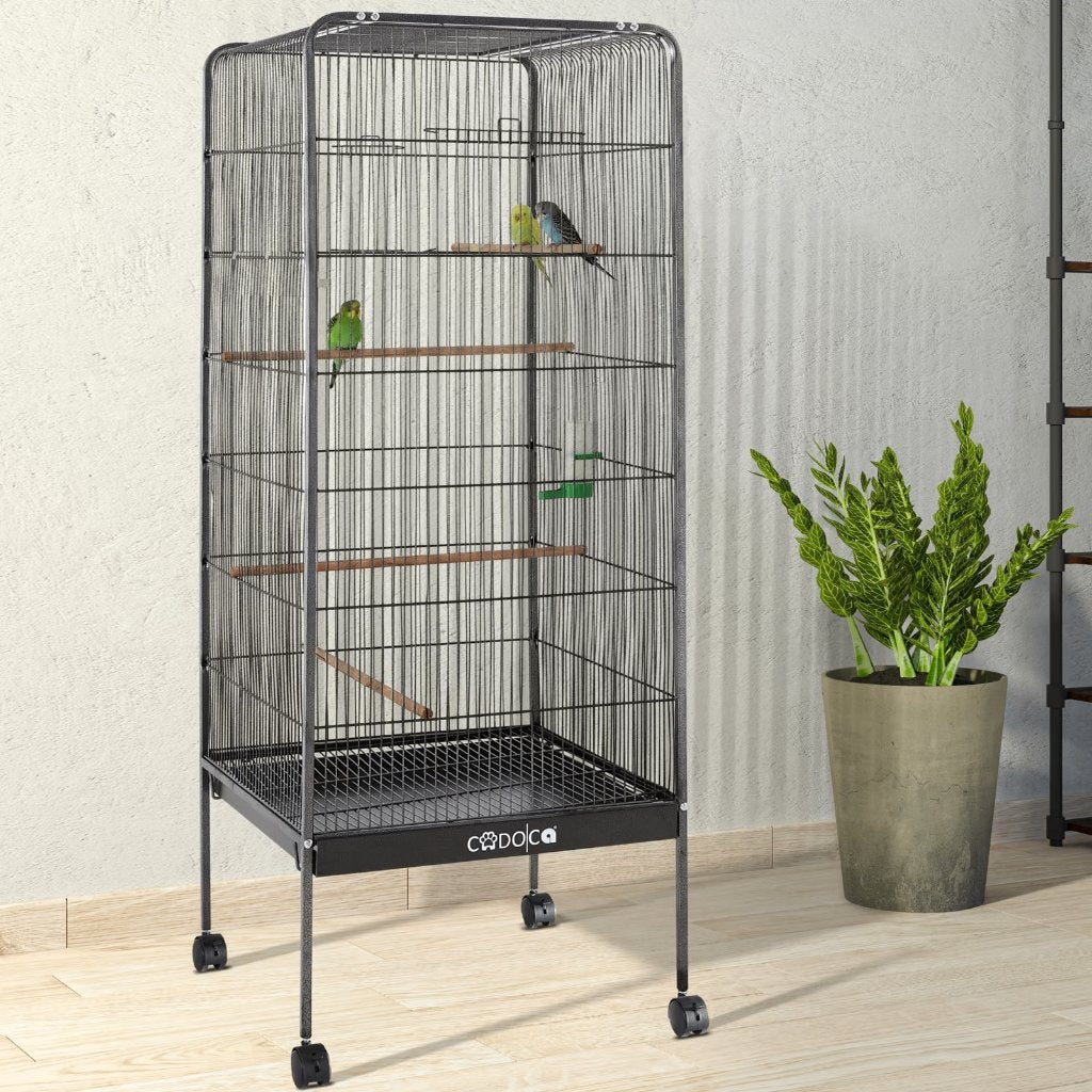 Vogelvolière/kooi Antraciet Staal 146x54x54cm, Ophalen, Nieuw, Metaal, Vogelkooi