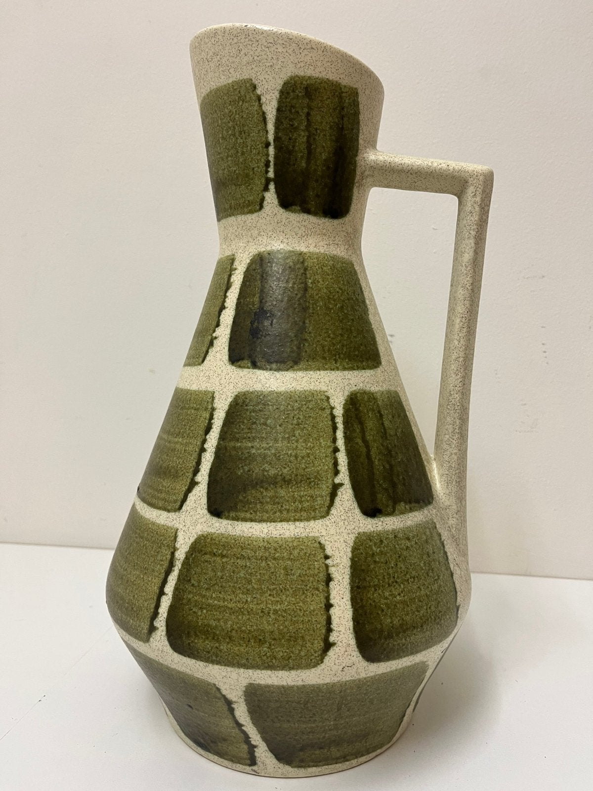 Vintage vaas in keramiek, Huis en Inrichting, Ophalen, Gebruikt, 38 cm, Steen/keramiek