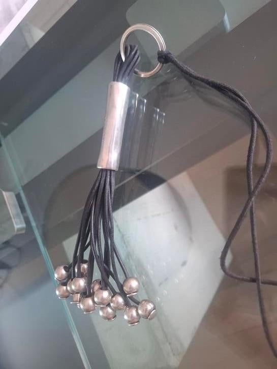 Halsketting Uno de 50, Met hanger, Zwart, Ophalen of Verzenden, Zo goed als nieuw