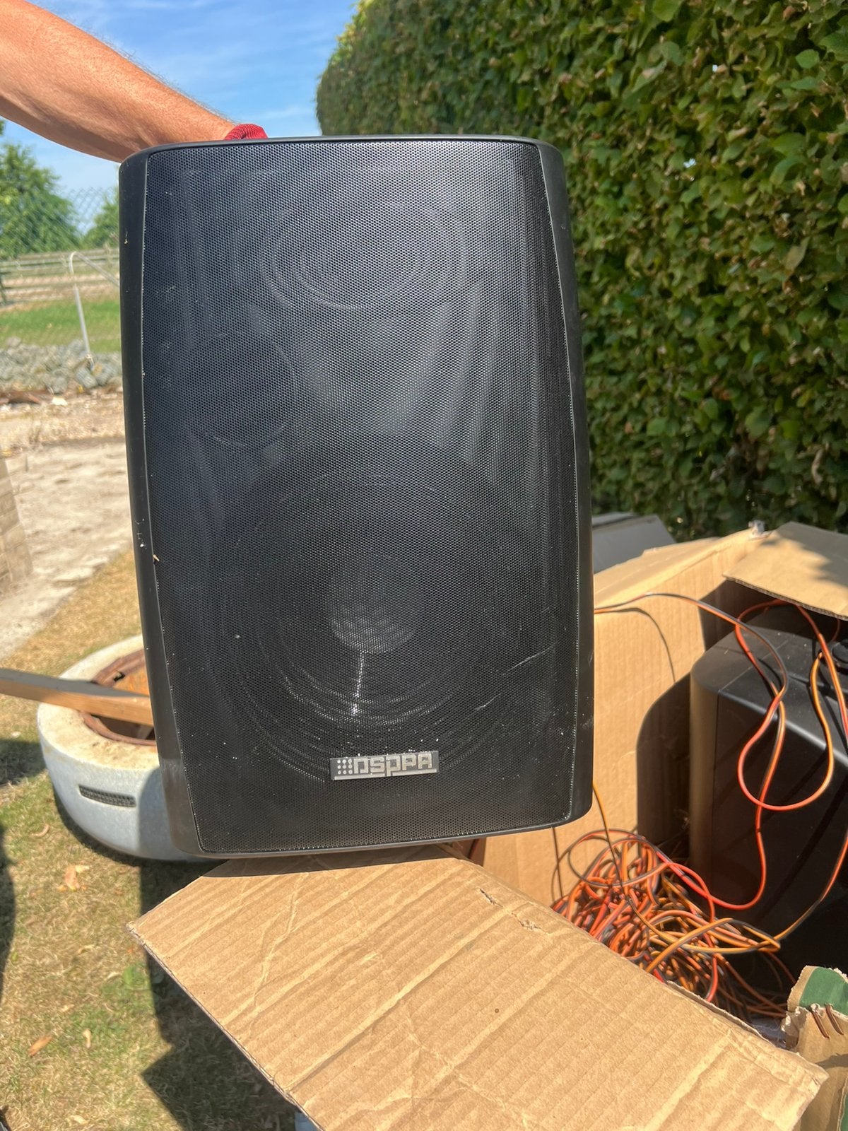 2 DSPPA speakers te koop, Musique & Instruments, Amplis | Clavier, Moniteur & Sono, Enlèvement, Comme neuf