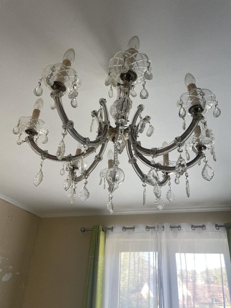 Lustre Marie Therese en crystal 8 bras à vendre, Ophalen